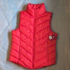 SO Coral Puffer Vest